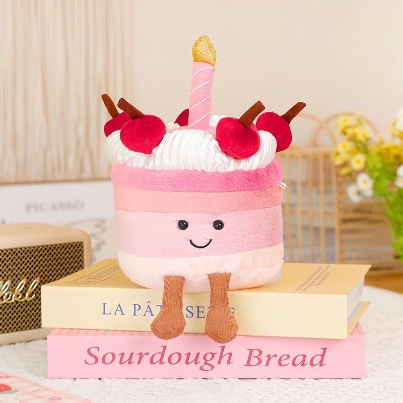 Jellycat Rainbow Cake Plush Toy, Creative Birthday Gift for Kids and Girls