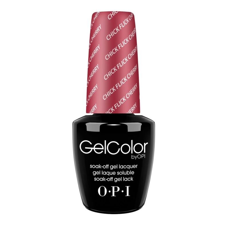 OPI GelColor Gel Nail Polish in Chick Flick Cherry (H02) 15ml/0.5 fl oz.