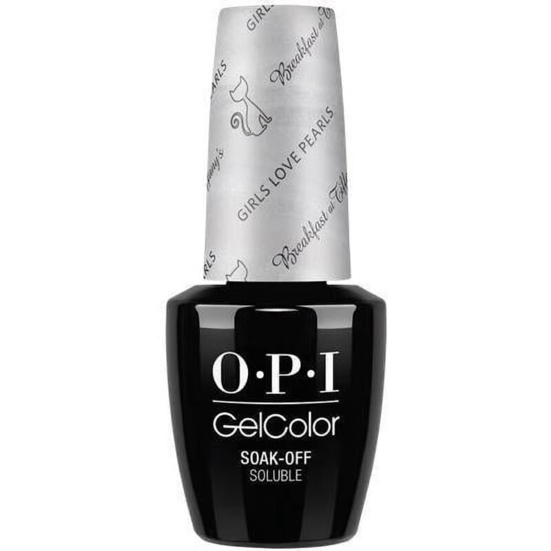 OPI GelColor Gel Nail Polish, Girls Love Pearls (H13), 15 ml/0.5 fl oz