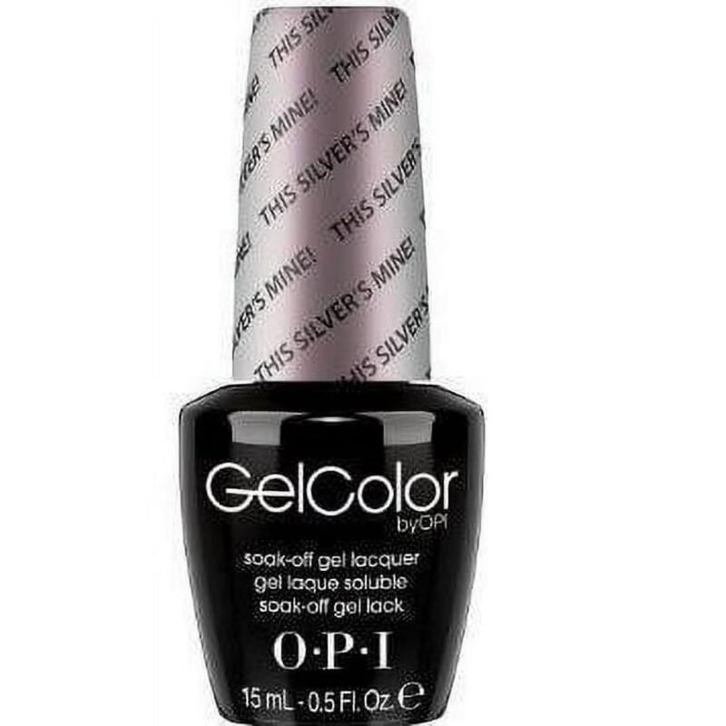 OPI GelColor Gel Nail Polish, This Silver's Mine (T67), 15 ml/0.5 fl oz