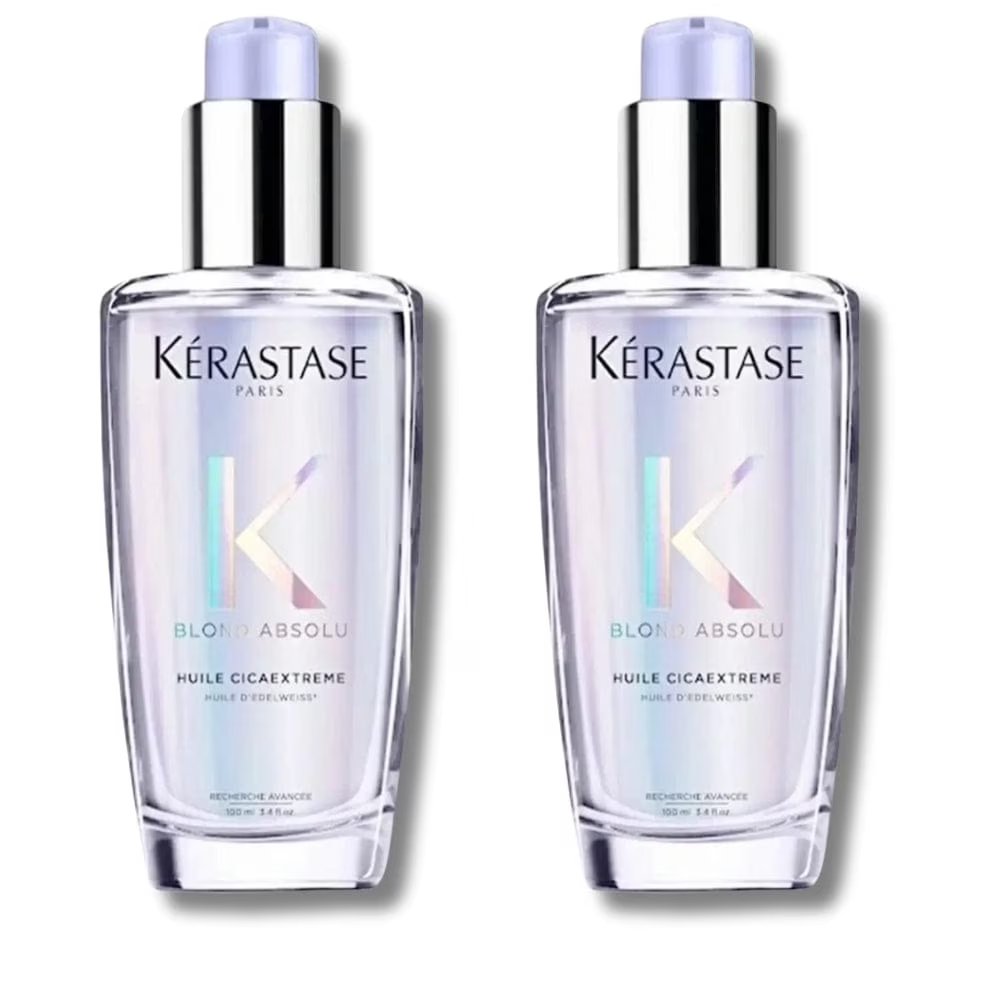 1 pack of Kerastase Blond Absolu Huile Cicaextreme Shine Hair Care Oil 100 ml (2 packs)
