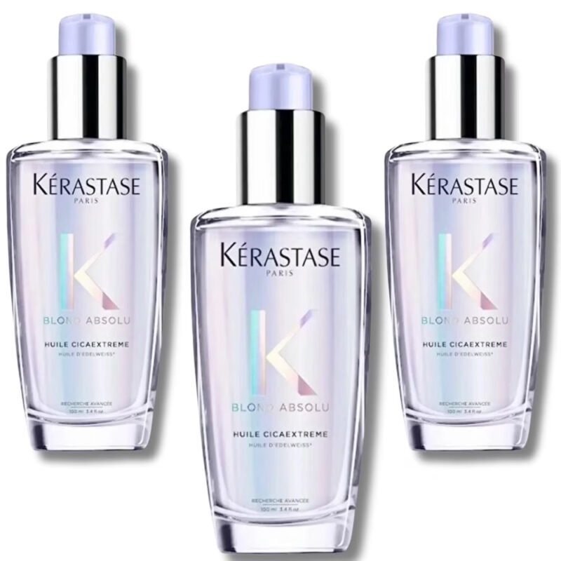 1 pack of Kerastase Blond Absolu Huile Cicaextreme Shine Hair Care Oil 100 ml (3 packs)