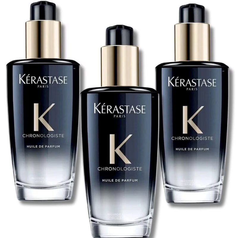1 pack of Kerastase Chronologiste Huile De Parfum perfumed regenerating hair care oil 100 ml (3 packs)