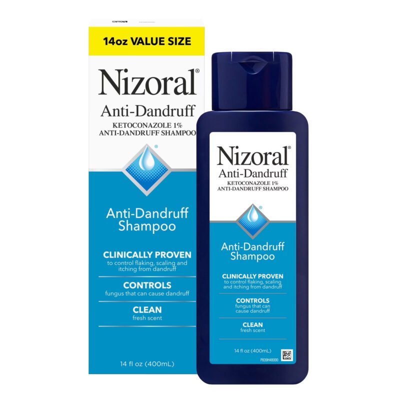 1 x Nizoral AD Anti-Dandruff Shampoo, Large Size 14 fl oz