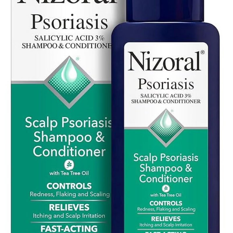 1 Pack Nizoral Scalp Psoriasis Shampoo and Conditioner, All Hair Types, 11 oz