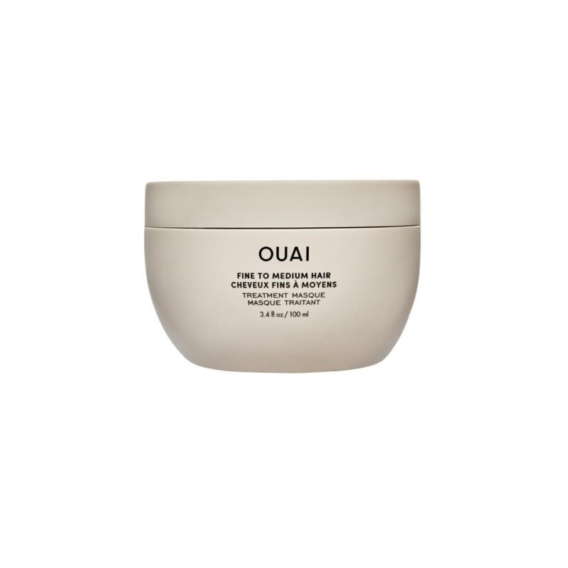 1 pack of OUAI Hair Care Mask for Fine and Medium Hair to restore, moisturize and add shine to hair with shea butter, keratin and panthenol