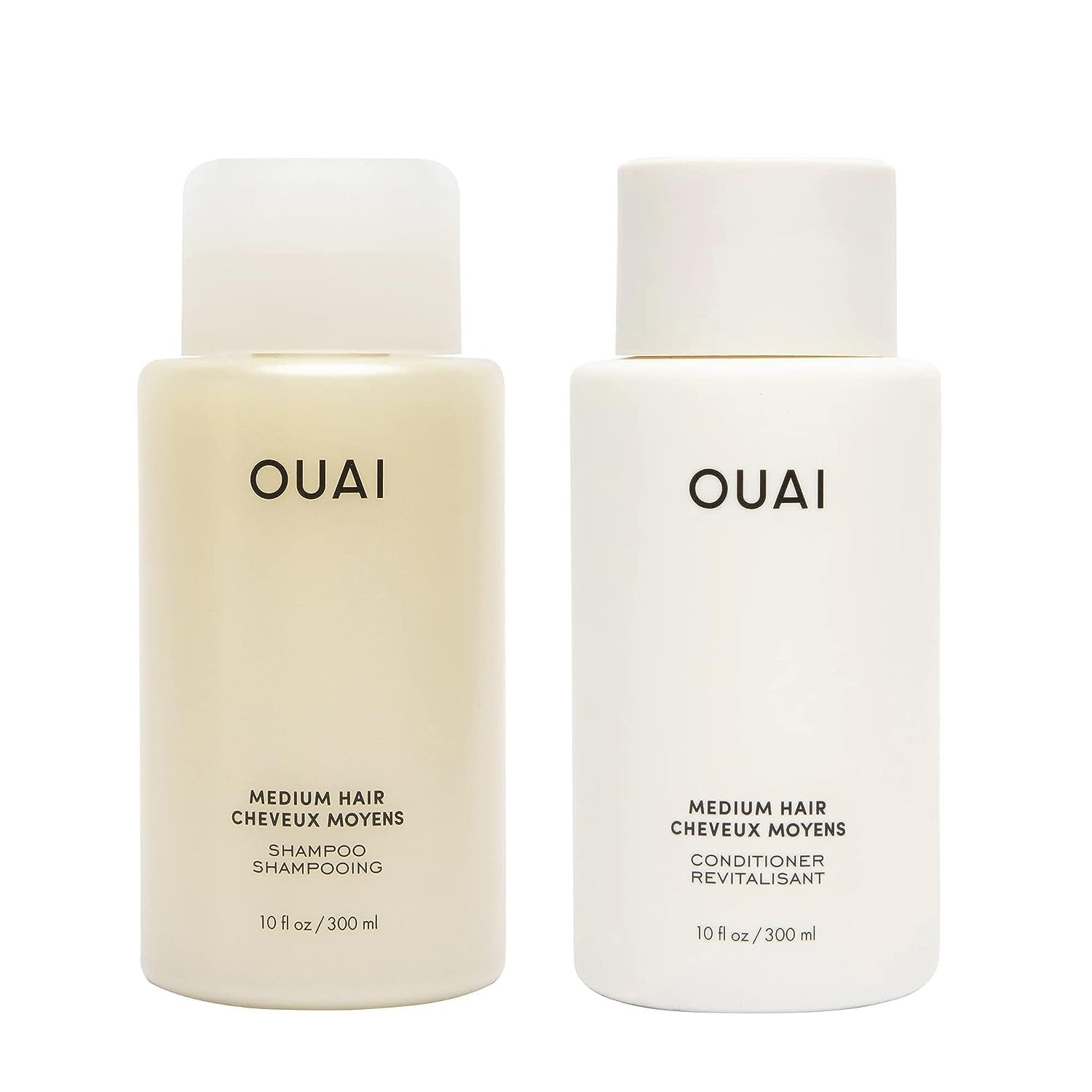 1 Pack OUAI Medium Hair Shampoo and Conditioner Set, Sulfate Free, Women & Men, Keratin.
